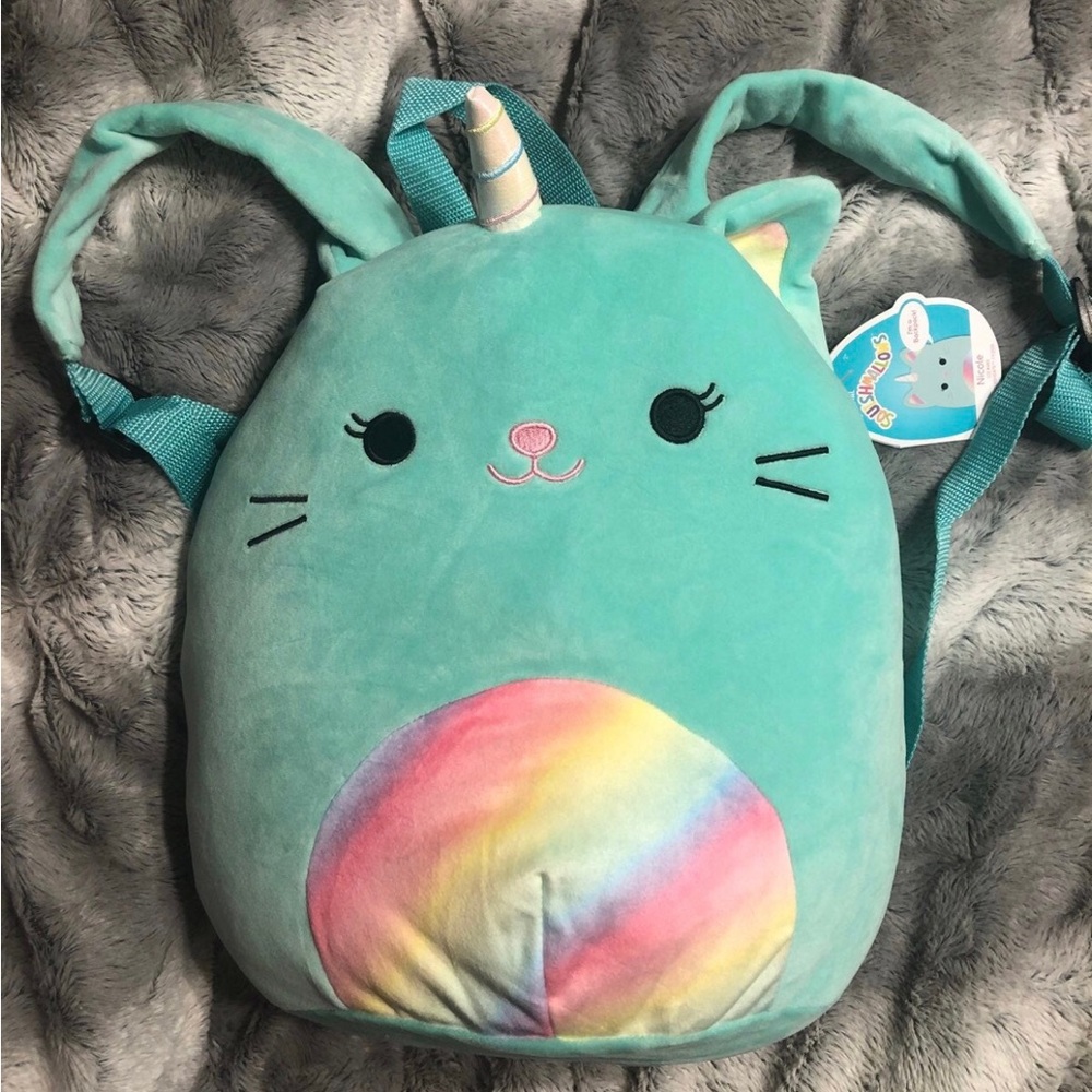 NICOLE the CATICORN 12" Squishmallow Backpack - nwt